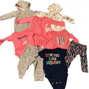 6MOS Carter's Infant Girl bundle - 8PC